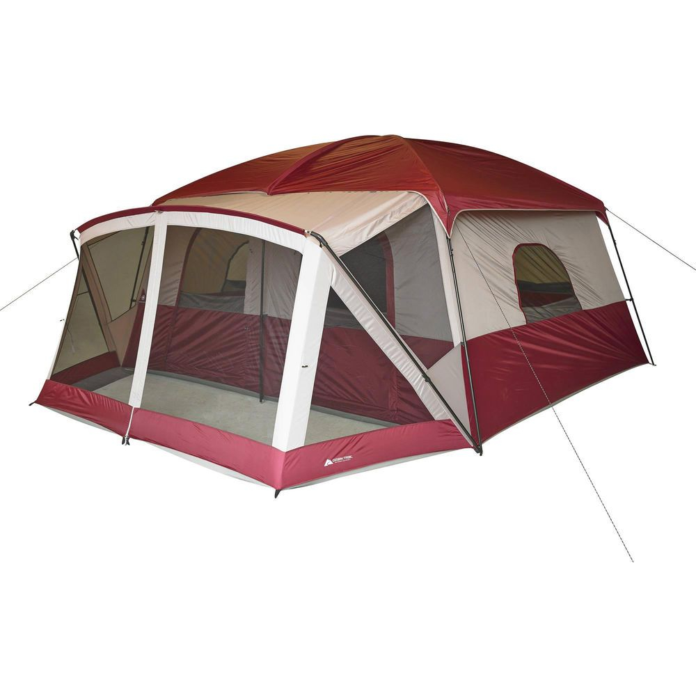 12 Person Cabin Tent With Screen Porch Camp Outdoor Family Hiking in proportions 1000 X 1000