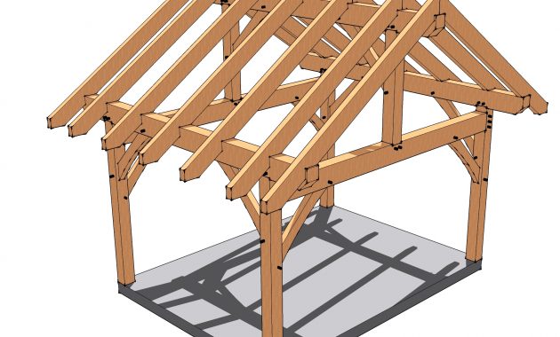 12x16 Timber Frame Porch for size 1820 X 1509