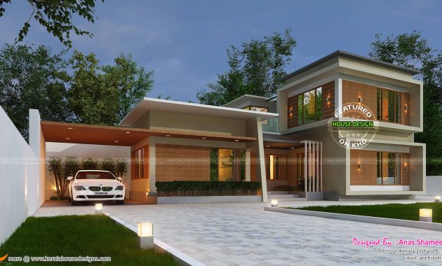 3420 Sq Ft True Contemporary Home Kerala Home Design Bloglovin with measurements 1920 X 960