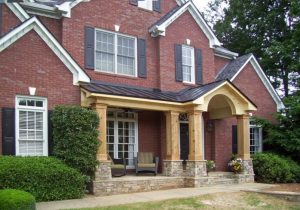 Adding A Front Porch To A Brick Home House Style And Plans with dimensions 1102 X 771