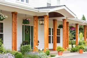 Adding Cedar Pillars To Our Dream House Lulu The Baker within measurements 1200 X 800