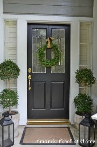 Amanda Carol At Home Front Porch Topiary And Lantern Front Po within sizing 1060 X 1600