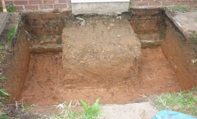 An English Homestead Porch Footings And Digger Work Brick Garden pertaining to proportions 1024 X 768