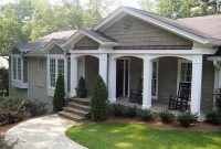 Arched Porch With Stone Pillars On Ranch Homes Porch Ranch Style with proportions 1280 X 960