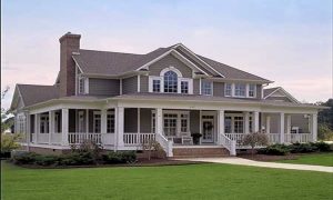 Ba Nursery Farm Houses With Wrap Around Porches Farmhouse Plans intended for size 1280 X 768