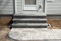 Back Porch Landing Ideas Steps Plantings And Brussels Block Paver regarding measurements 1600 X 1200