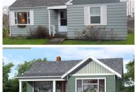 Before And After Curb Appeal Add Front Porch Expand Windows for proportions 1936 X 1936