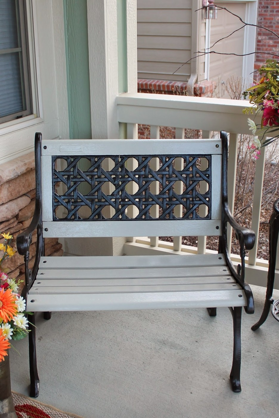 Bench Small Outdoor Bench Plans Seat Ideas With Back Front Porch throughout sizing 936 X 1404