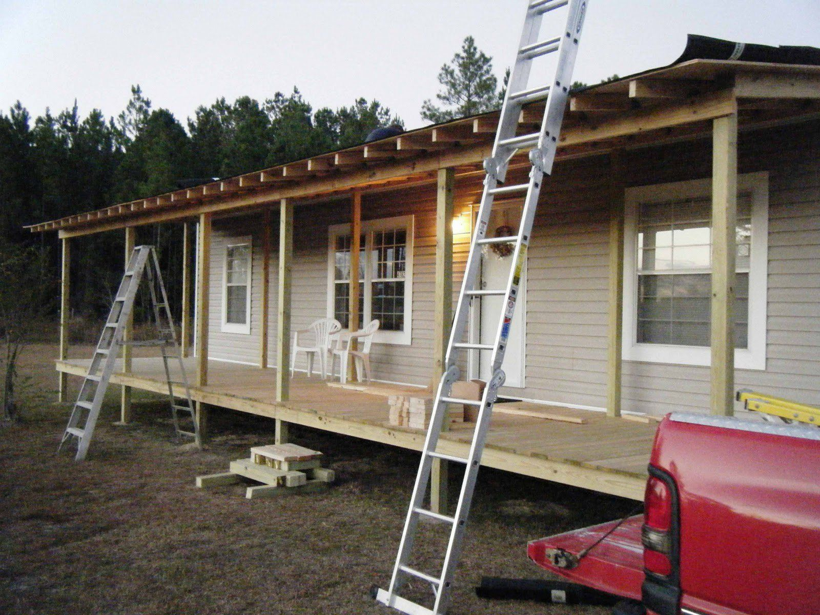 Build A Porch On A Mobile Home Google Search New House Lisa with dimensions 1600 X 1200