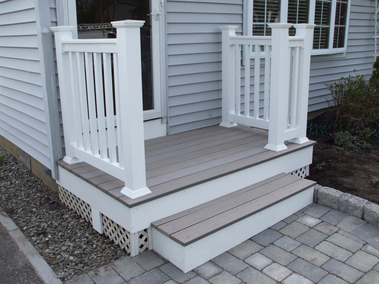 Chic Front Porch Design Including Wood Porch Floor And Stone Paver with regard to size 1280 X 960