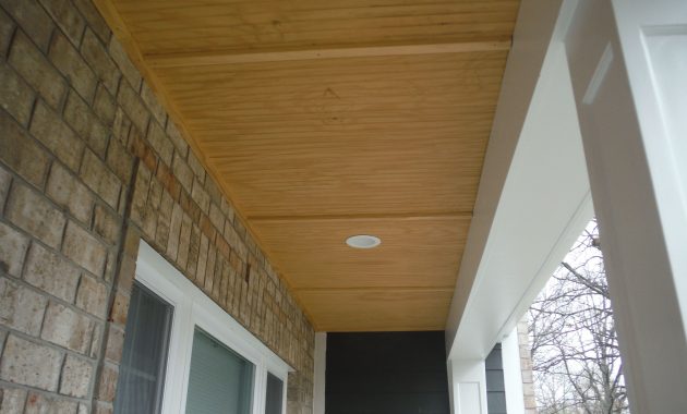 Close Up Of The Top Of The Custom Porch Ceiling Iron Grey Hardie within proportions 4608 X 3456