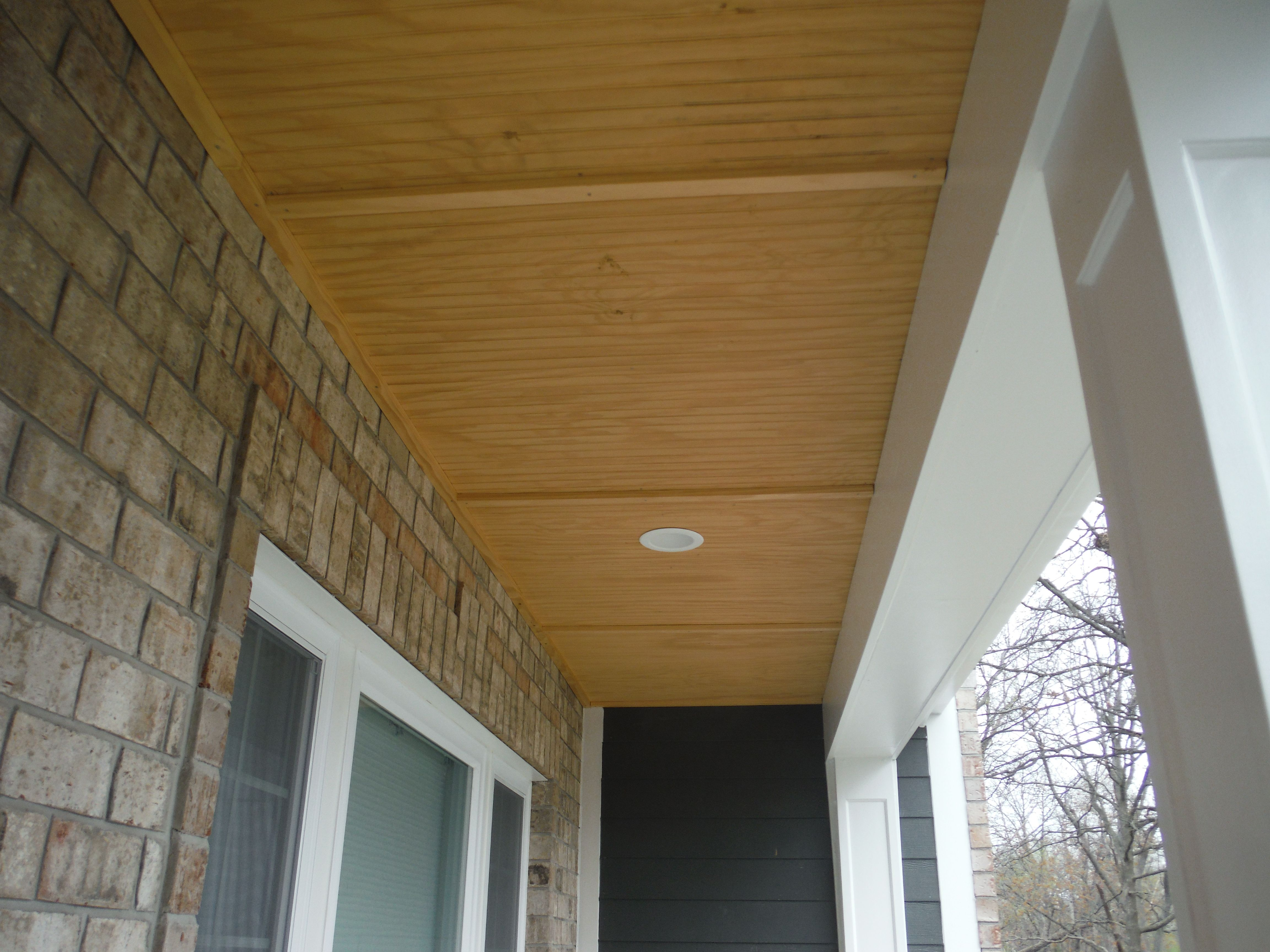 Close Up Of The Top Of The Custom Porch Ceiling Iron Grey Hardie within proportions 4608 X 3456