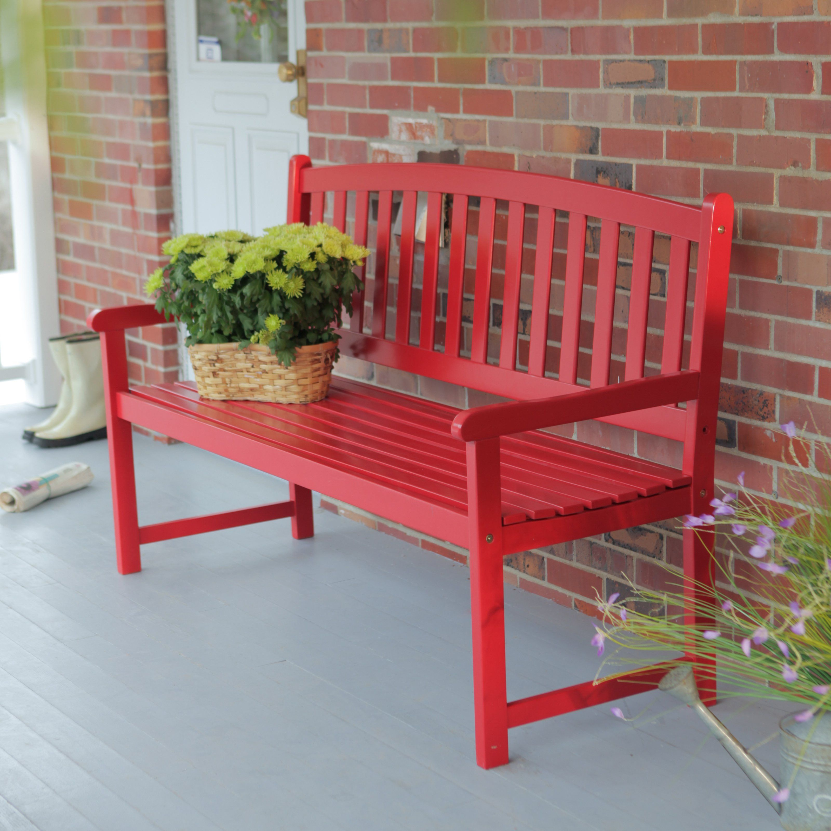 Coral Coast Pleasant Bay 5 Ft Slat Curved Back Outdoor Wood Bench regarding proportions 3200 X 3200