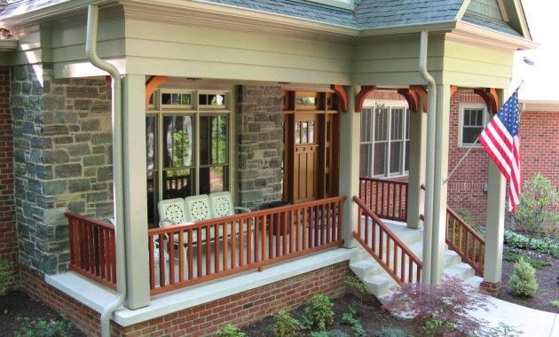 Crastman Style Porches Front Porch Porch Railing Craftsman Style with sizing 1024 X 768