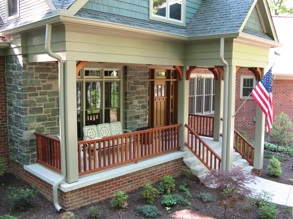 Crastman Style Porches Front Porch Porch Railing Craftsman Style with sizing 1024 X 768