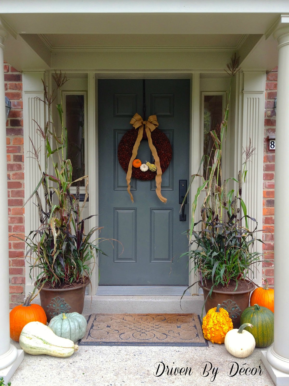 Decorating My Front Porch For Fall Driven Decor Door Sink And pertaining to measurements 1200 X 1600