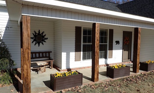 Decorative Wood Porch Posts More Faux Wood Workshop intended for measurements 1280 X 960