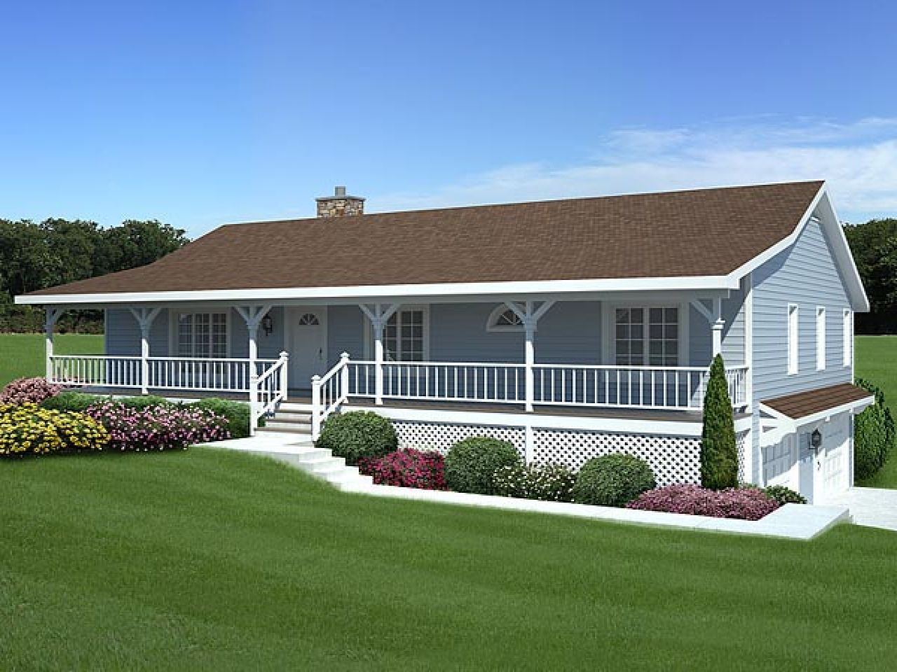 Small Ranch House Plans With Porch