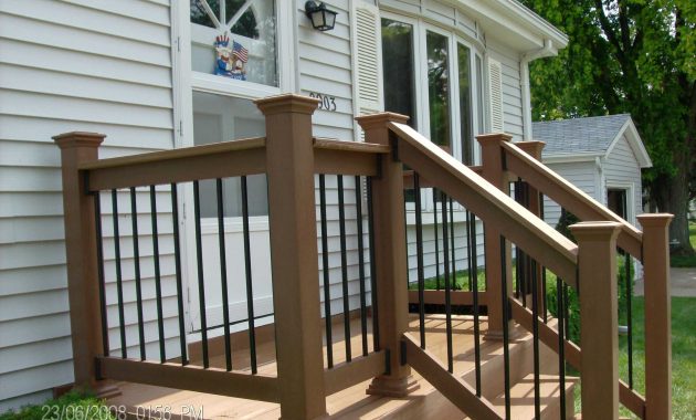 Fabulous Wood Front Porch Railing Ideas With Designs Swings Railings inside sizing 2848 X 2136