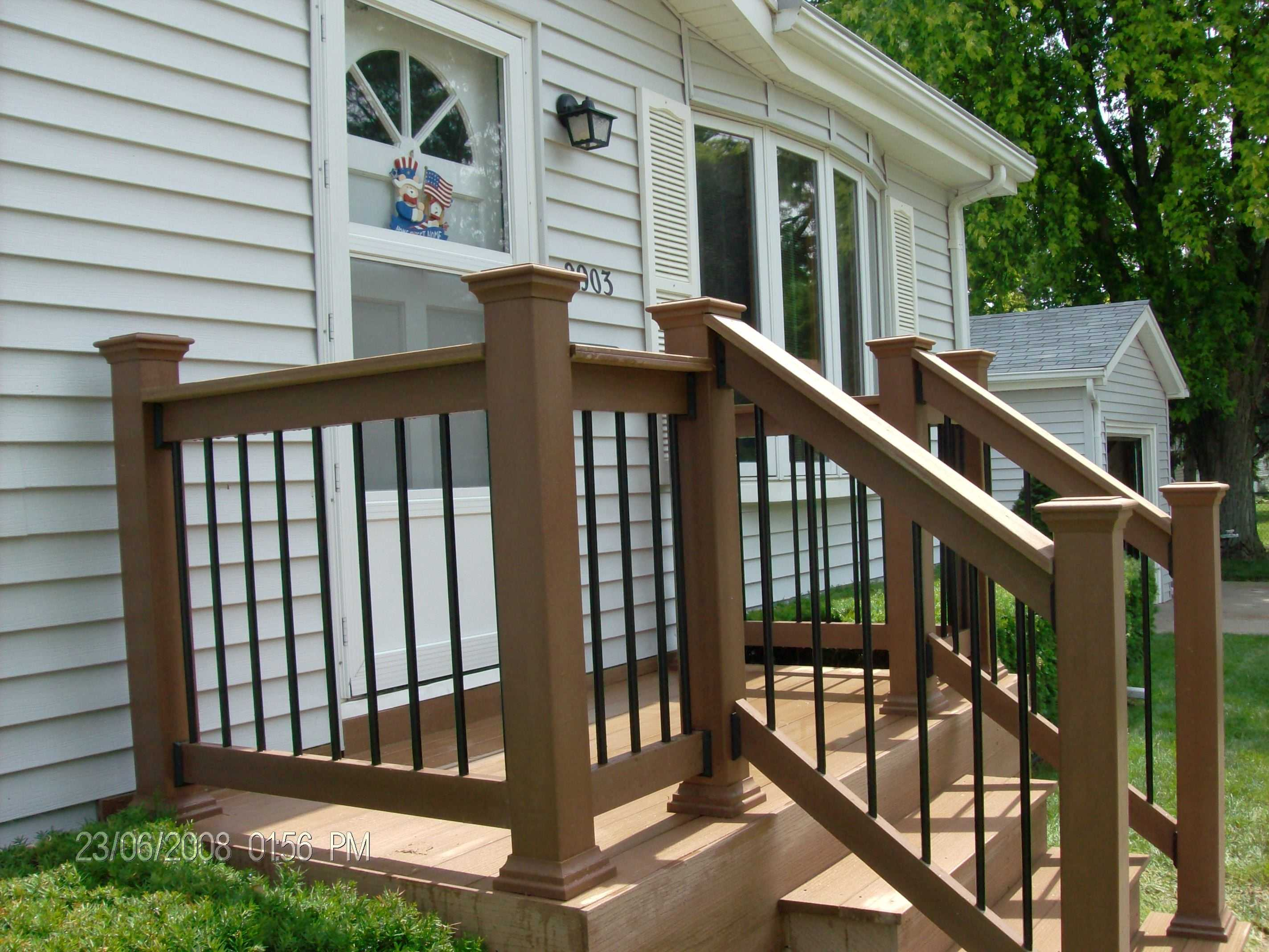 Fabulous Wood Front Porch Railing Ideas With Designs ...