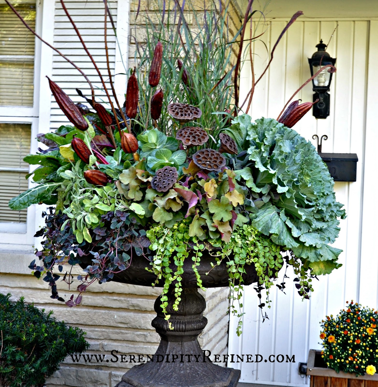 Fall Front Porch And Fabulous Urn Planter Fox Hollow Cottage regarding proportions 1564 X 1600