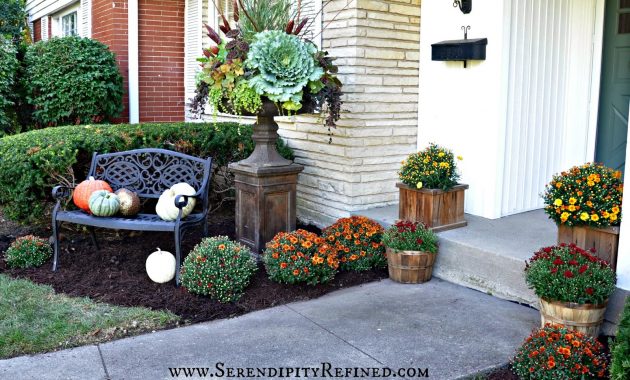 Fall Front Porch And Fabulous Urn Planter Fox Hollow Cottage with regard to sizing 1600 X 1032