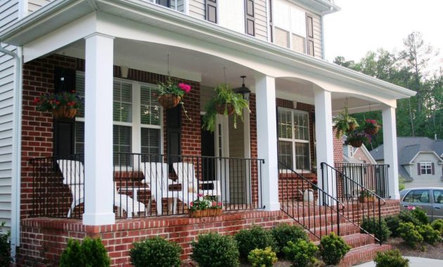 Front Porch Designs Ideas And For Brick Homes Pictures Great in proportions 1600 X 1067