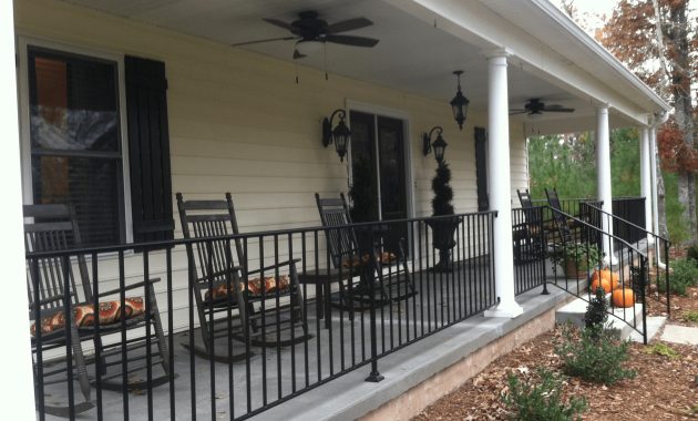 Front Porch Iron Railing Ideas Porch Patio Easy Home Tips regarding size 2592 X 1936