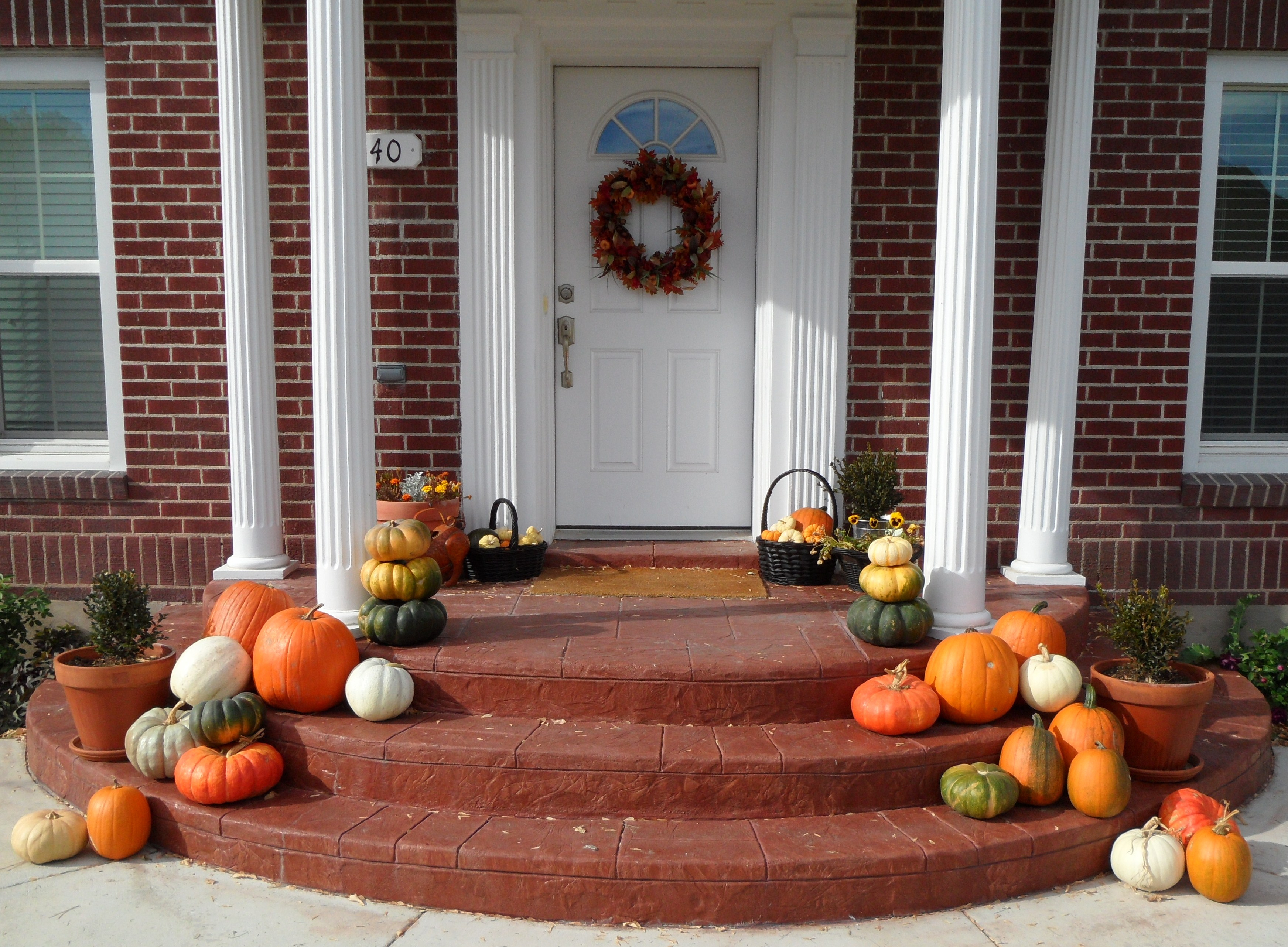 Front Porch Pumpkins Confessions Of A Pumpkinaholic Home Hinges with proportions 3487 X 2564