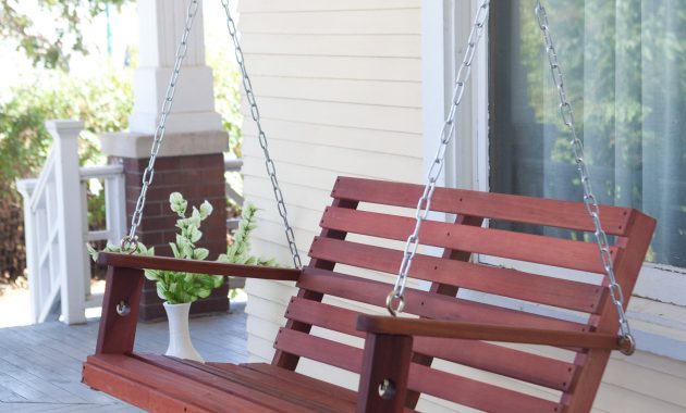 Have To Have It Bay Ridge Wood Porch Swing With Optional Swing in proportions 3200 X 3200