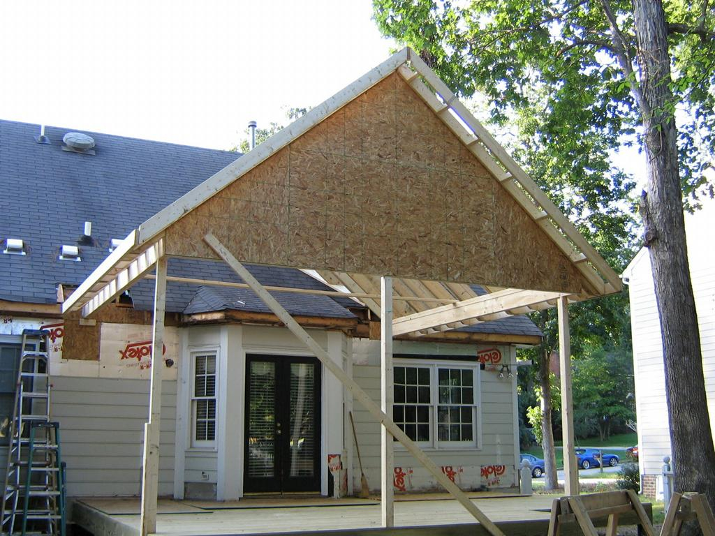 Ideas Porch Roof Framing with size 1024 X 768