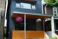 Modern Wood Front Porch Love The Contrast Of Wood And The Dark with regard to size 998 X 1490