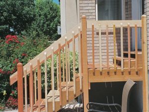 Nice Porch Stair Railing Stairs Decoration Install An Oak Porch inside proportions 1076 X 809