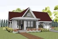 One Story Farmhouse With Wrap Around Porch Plans Simple House with dimensions 1280 X 720