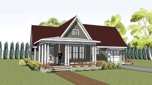 One Story Farmhouse With Wrap Around Porch Plans Simple House with dimensions 1280 X 720