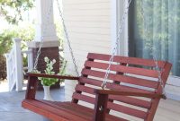 Outdoor Porch Swing Hanging Chair Patio Furniture Bench With Springs inside sizing 1000 X 1000