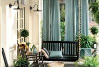 Outdoor Spaces Porch Privacy Rocking Chairs And Fern intended for proportions 1200 X 1289