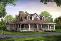 Perfect 2 Story House Plans With Wrap Around Porch Simple House inside size 1200 X 912