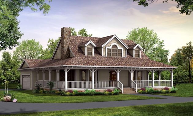 Perfect 2 Story House Plans With Wrap Around Porch Simple House inside size 1200 X 912