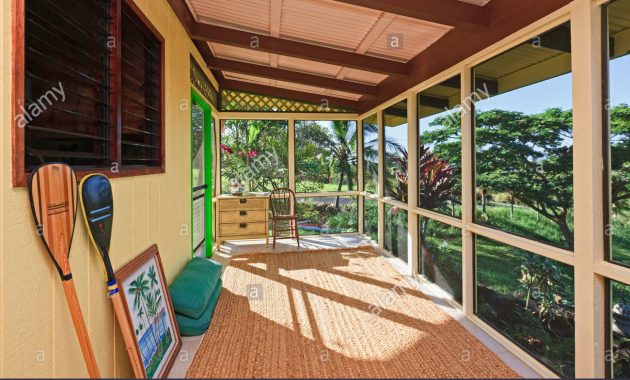 Porch Lanai Of Bedbreakfast In Hawaii Stock Photo 35045530 Alamy with regard to sizing 1300 X 956