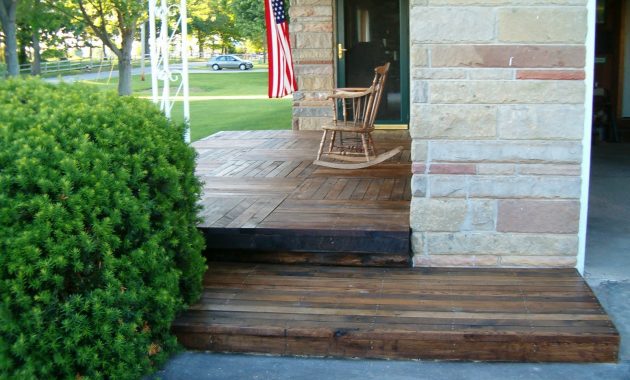 Redo Redux Revisiting Past Projects Pallet Wood Front Porch intended for dimensions 1600 X 1200