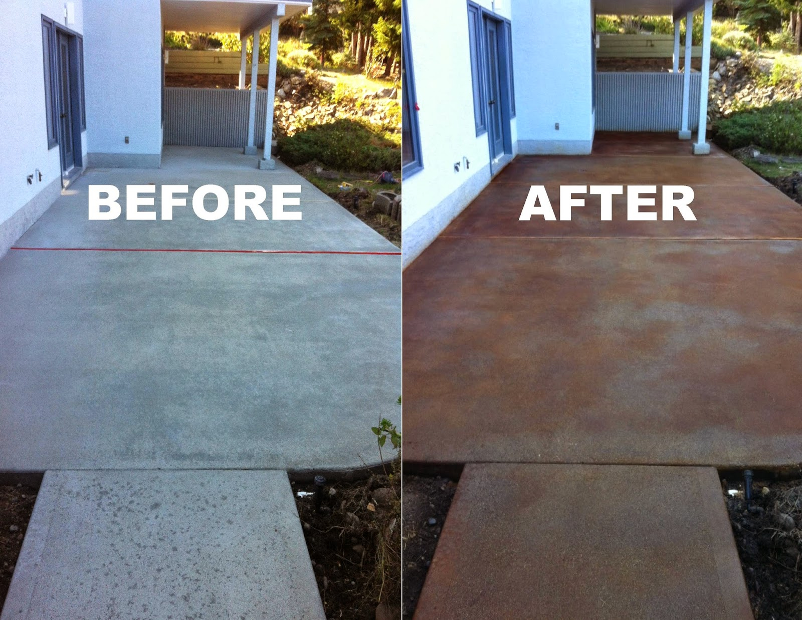 Reoving Stained Concrete Patio Wilson Home Ideas Stained intended for proportions 1600 X 1237