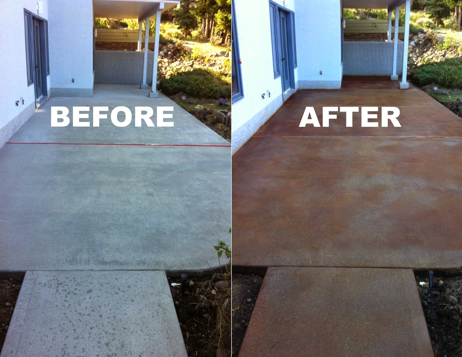 Reoving Stained Concrete Patio Wilson Home Ideas Stained throughout measurements 1600 X 1237