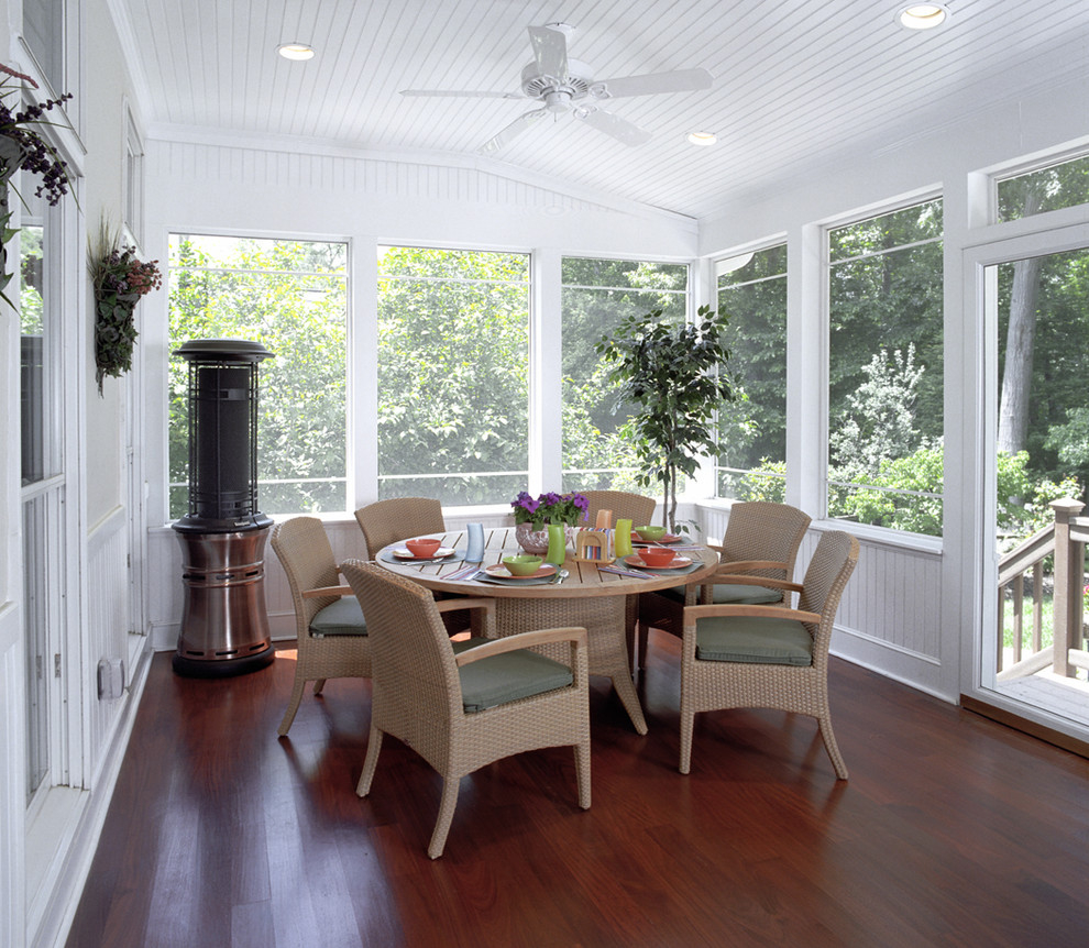 Screen Porch Ideas Porch Traditional With Wood Flooring Patio Heater pertaining to measurements 990 X 862