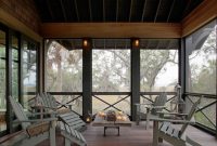 Screened Porch Lighting Ideas Eclectic Porch With Adirondack Chairs with regard to measurements 990 X 842