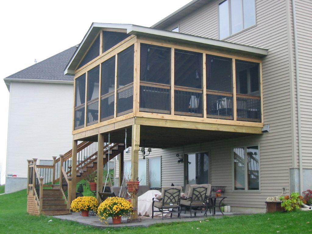 Deck And Screened Porch Designs Porches Ideas