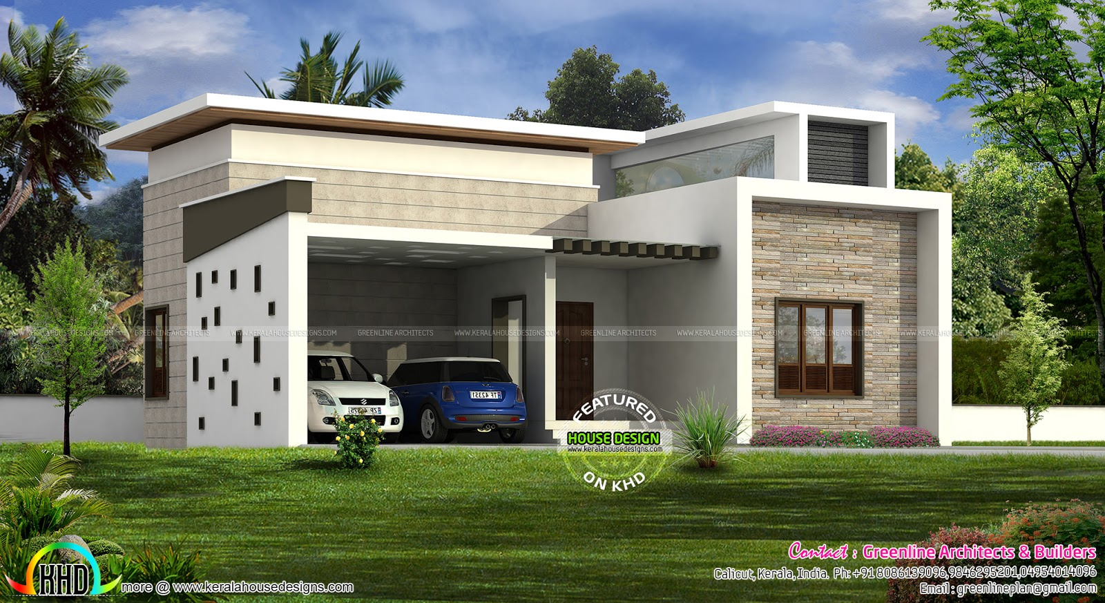 Kerala Home Car Porch Design