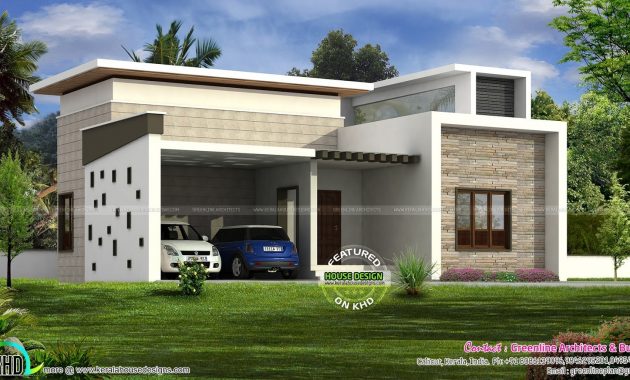 Single Floor Home With 2 Car Porch Kerala Home Design Bloglovin within size 1600 X 873