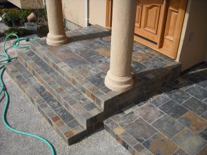 Slate Tiled Steps With Porch Hardhat13 in dimensions 3264 X 2448