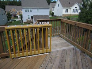 Sliding Deck Gate Sliding On Wheels Diy Wooden Deck Gate Looks in proportions 1600 X 1200